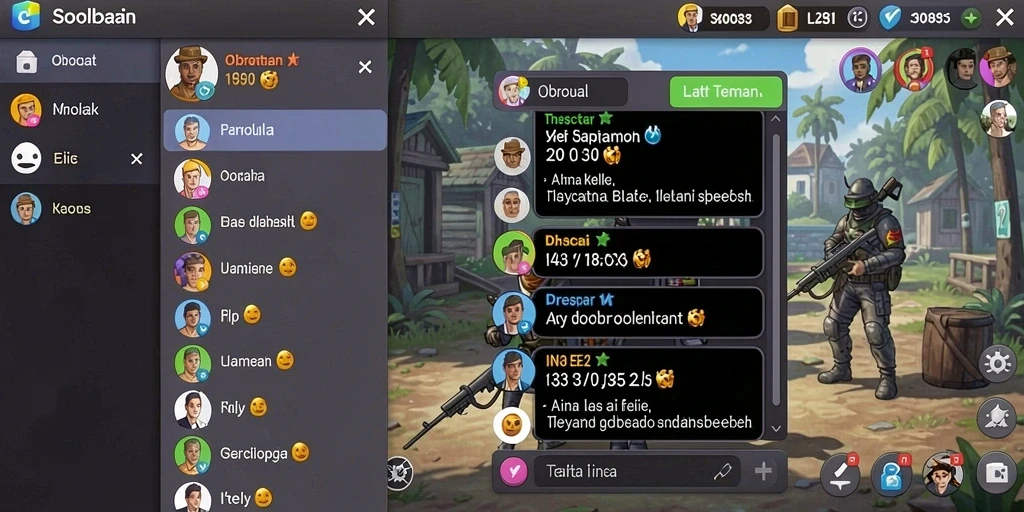 Tangkapan layar menunjukkan karakter utama dalam pertempuran epik.