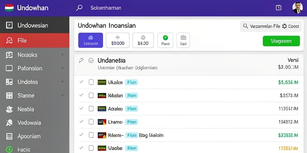 Screenshot AGAM66: Antarmuka yang menarik dan user-friendly.