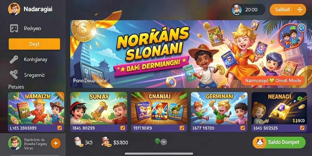 Tampilan awal yang menarik dan ramah pengguna.