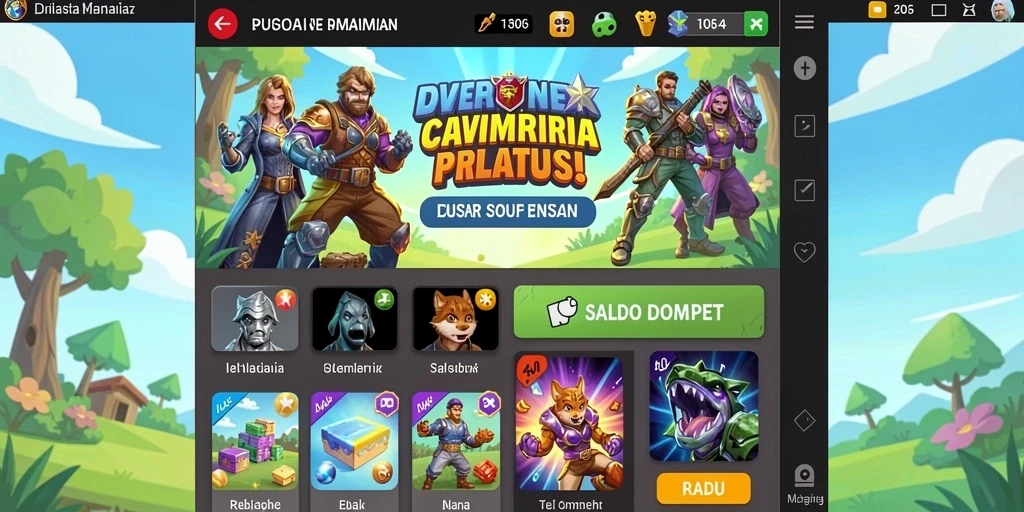 Tampilan awal yang menarik dan mudah dipahami.